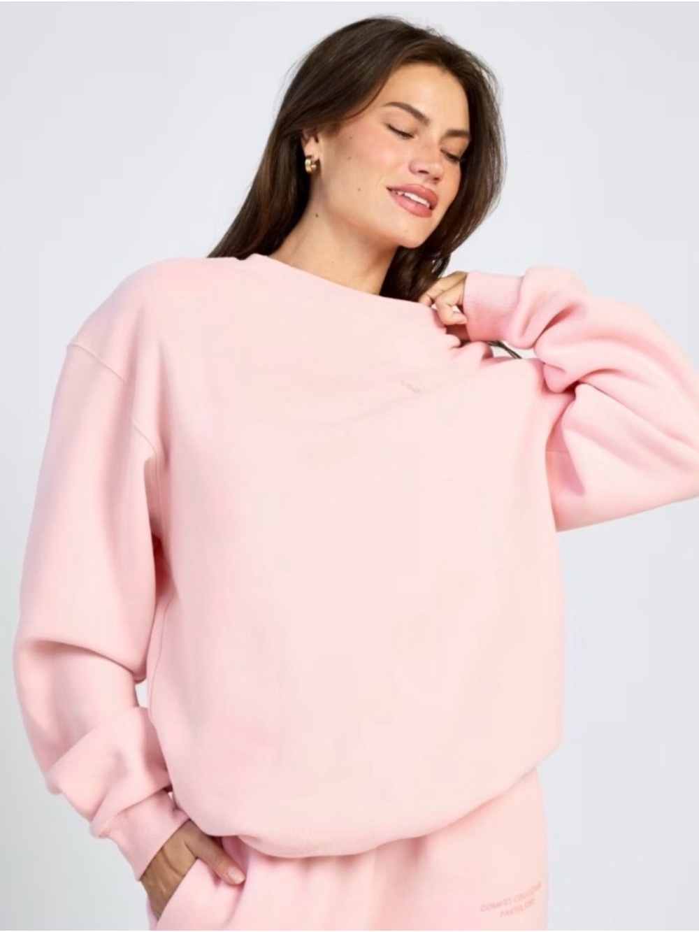 Comfrt Heavyweight Sweatshirt Crewneck Pastel Edit Pink Sz M